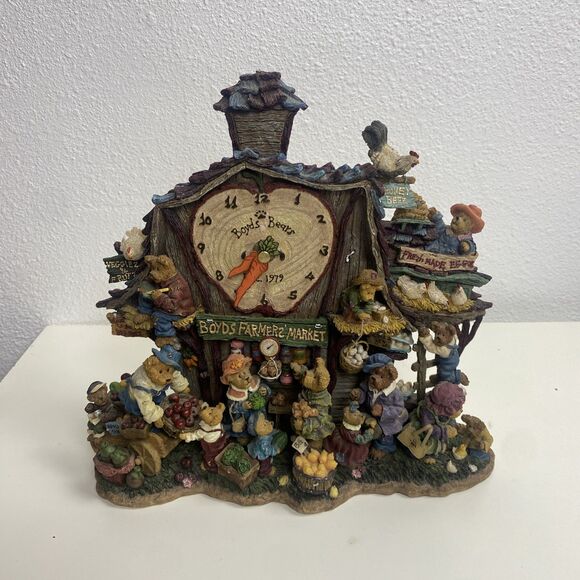 Danbury Mint Other - Boyds Bears Danbury Mint Farmers Market Collector Clock Works
